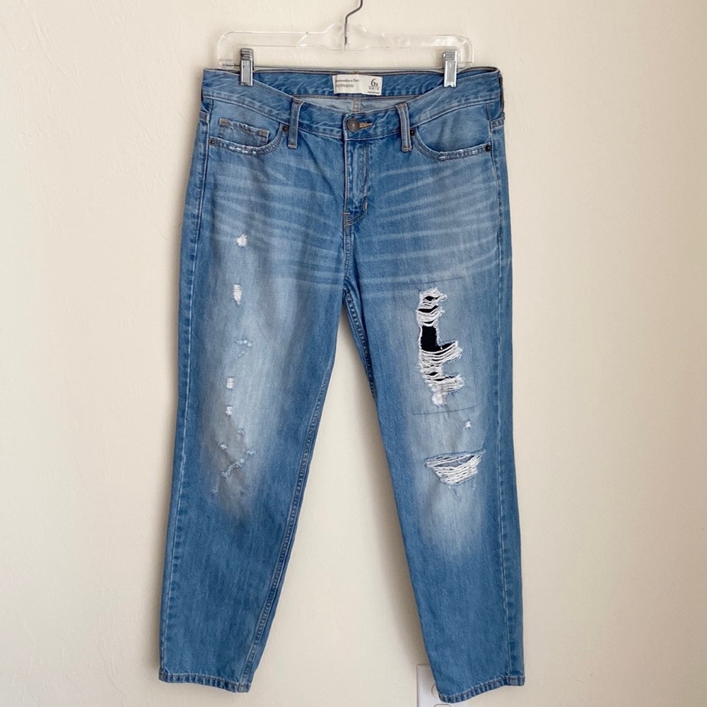 Abercrombie & Fitch Boyfriend Distressed Jeans
